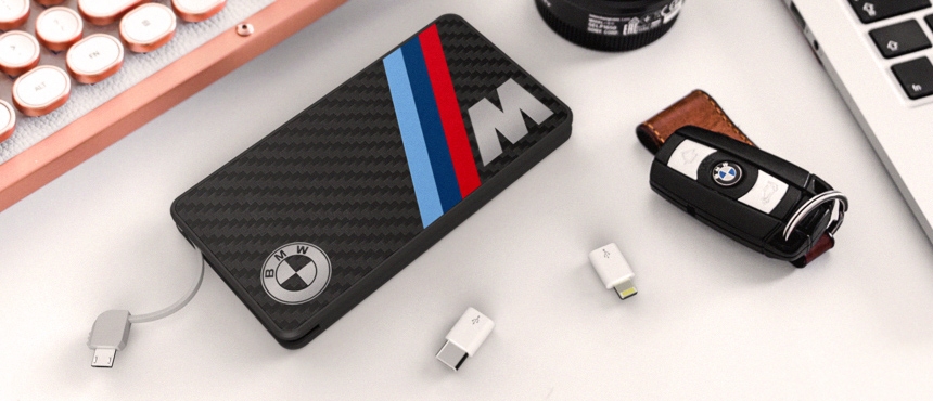 PowerTile Carbon Fiber | CustomUSB Mobile Charger