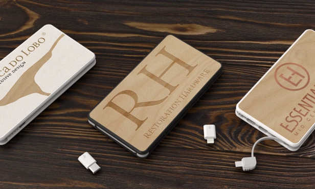 PowerTile Wood | CustomUSB Mobile Charger