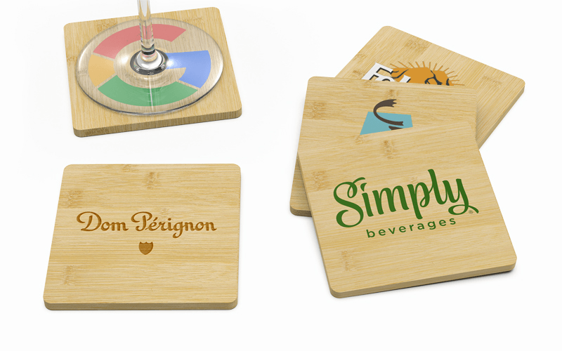 Bamboo | CustomUSB Square Coaster