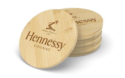 Custom Bamboo Circle Coaster